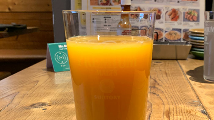 おかわりのオレンジジュース