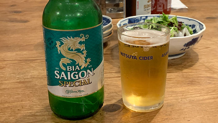瓶ビール：サイゴン・スペシャル