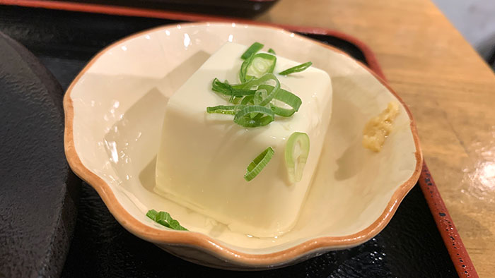 小鉢の豆腐