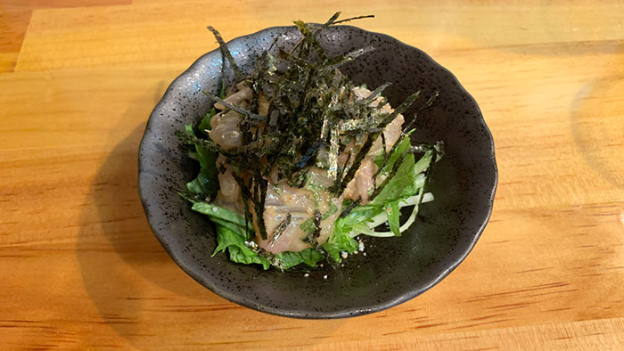 地酒に合うなめろう