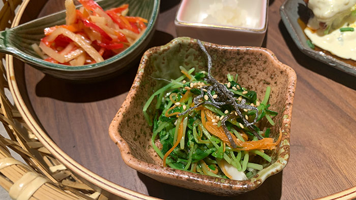 豆苗ナムル