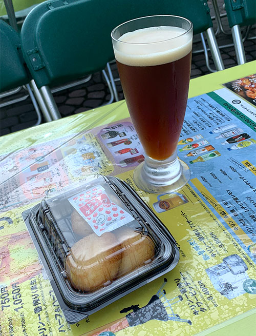 本日のクラフトビールといももち