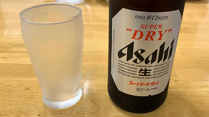 瓶ビール:アサヒスーパードライ