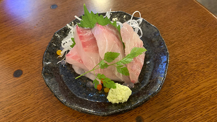 鯛のお刺身