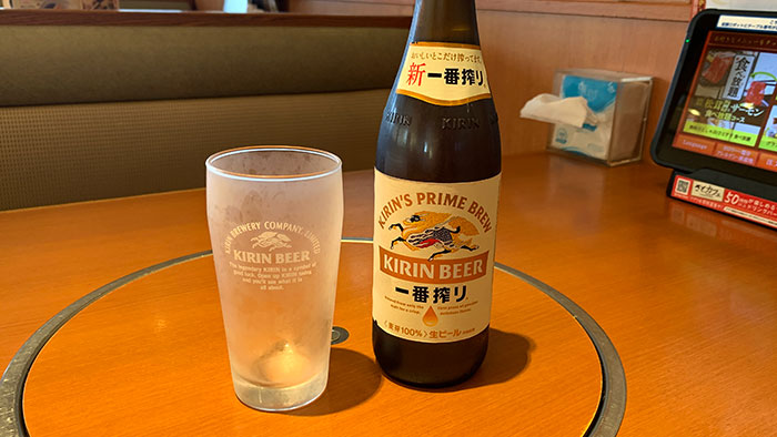 瓶ビール:一番絞り
