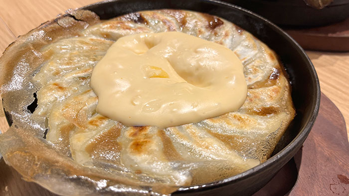 チーズ鉄鍋餃子