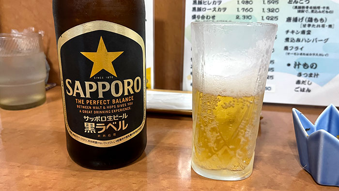 瓶ビール「サッポロ生ビール 黒ラベル」