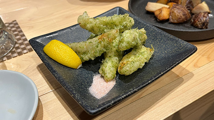 ヤゲンナンコツの磯辺揚げ