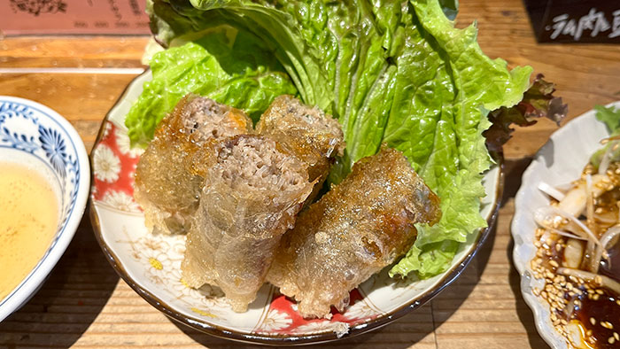 ラムのベトナム揚げ春巻き
