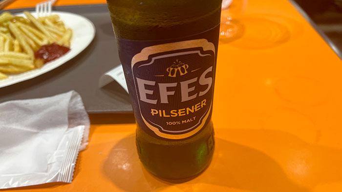 トルコエリアの瓶ビール