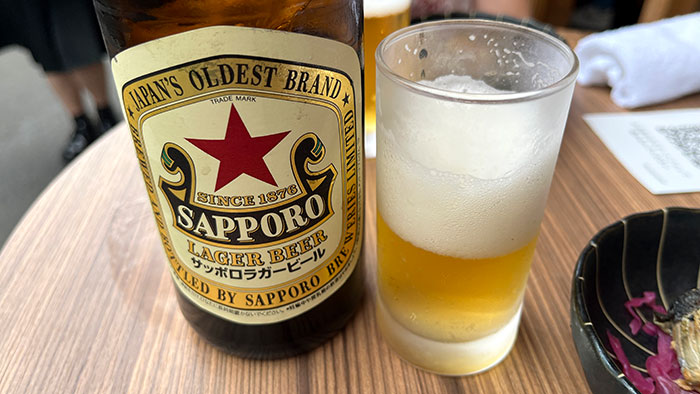 サッポロラガービール赤星の中瓶