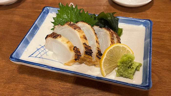 水たこ炙り刺し