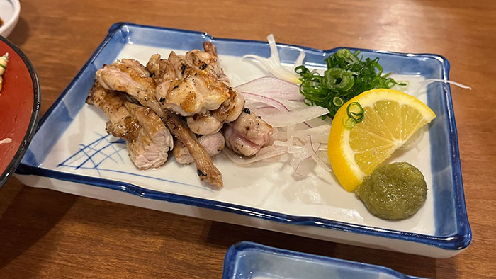 鶏せせりの塩焼き