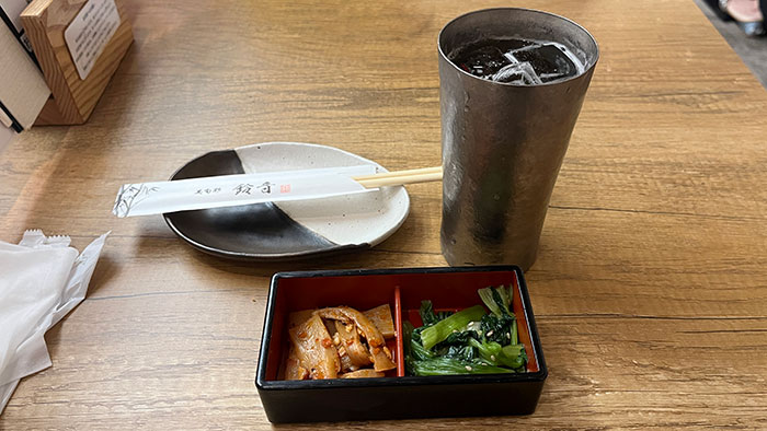 「ハイボール」と「お通し」
