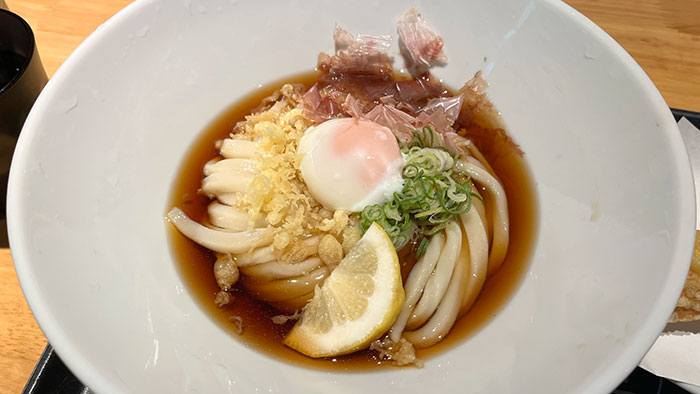 温玉ふっかけ|Cold Poached Egg Udon