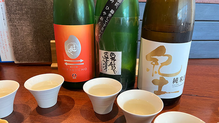 スタッフおまかせ日本酒3種
