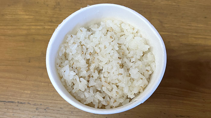 白胡麻ご飯大盛